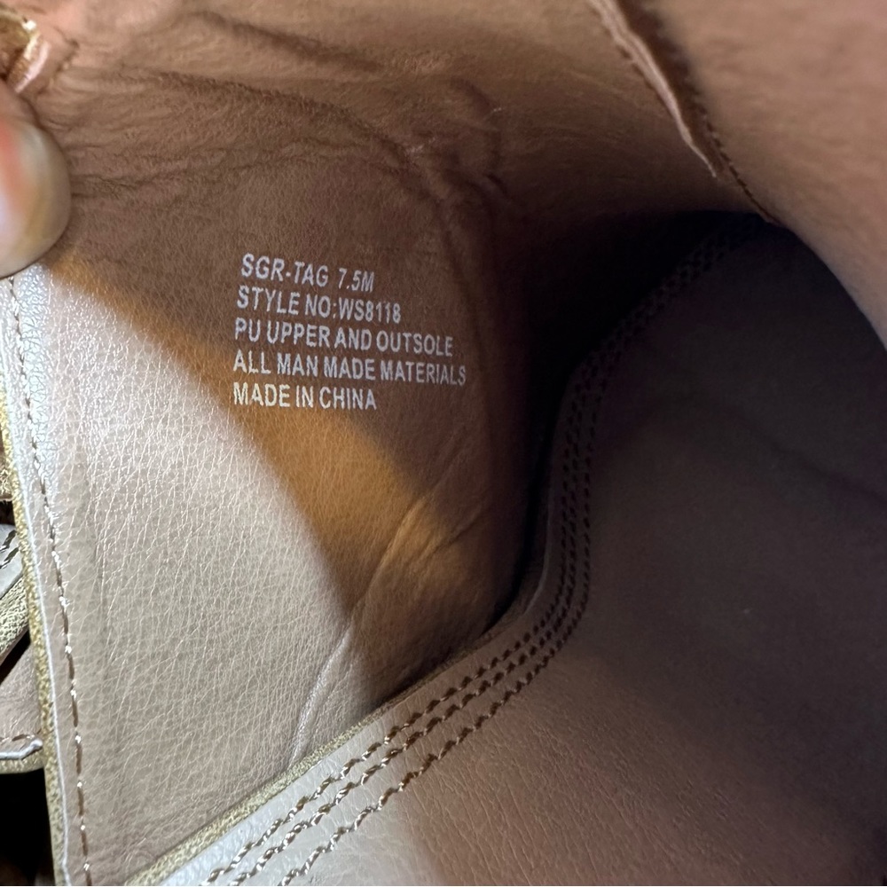 Sugar Tan Suede slide Heels Booties - Picture 6 of 7